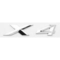 Car Craft Compatible With Bmw X4 F26 G01 G08 X4 Chrome Badge Emblem Logo Letter - CAR CRAFT INDIA