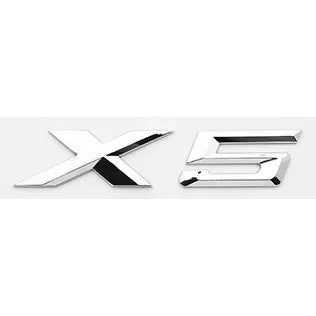 Car Craft Compatible With Bmw X5 F15 G05 X5 Chrome Badge Emblem Logo Letter - CAR CRAFT INDIA