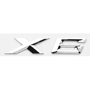 Car Craft Compatible With Bmw X6 E71 G06 X6 Chrome Badge Emblem Logo Letter - CAR CRAFT INDIA