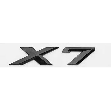 Logo Kraft Compatible With Bmw X7 G07 X7 Badge Emblem Logo Letter Black CC-10295