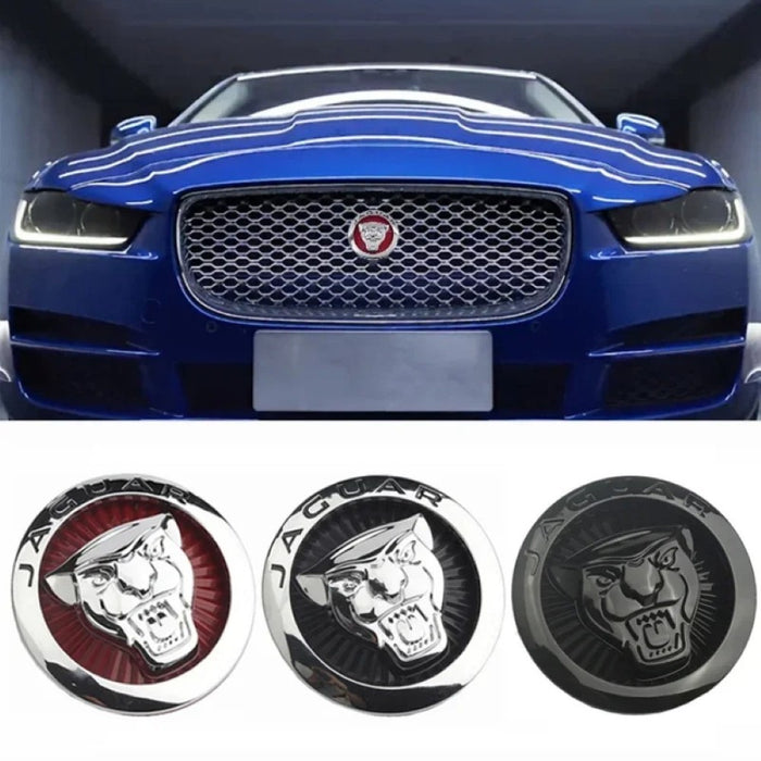 Logo Kraft Compatible With Jaguar Xf Xe Xjl Xfs Xkr F Pace Letter Logo Badge Emblem Sticker Chrome Grill Logo CC-10460
