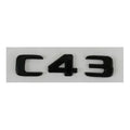 Logo Kraft Compatible With Mercedes C Class W204 W205 W206 C205 Letter Logo Badge Emblem Sticker C43 Amg Black CC-10713