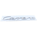 Logo Kraft Compatible With Porsche Carrera Letter Logo Badge Emblem Sticker Silver CC-10446