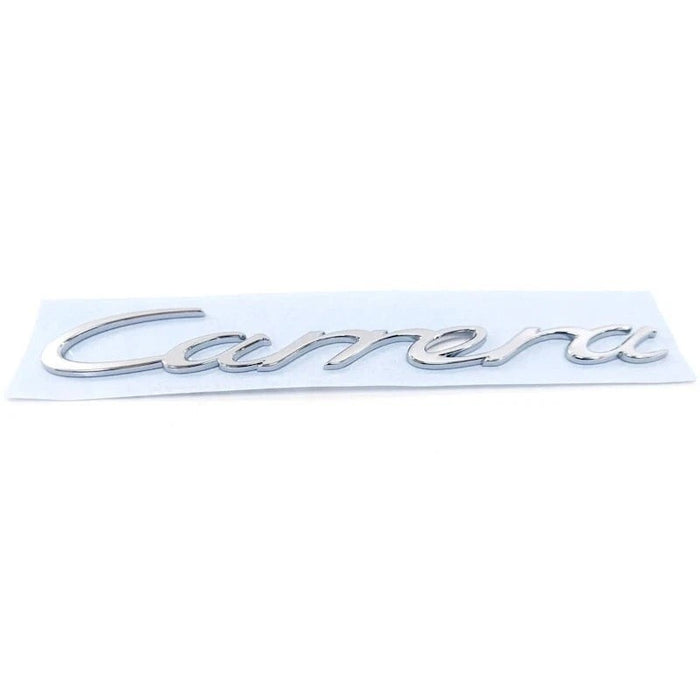 Logo Kraft Compatible With Porsche Carrera Letter Logo Badge Emblem Sticker Silver CC-10446