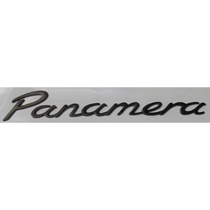 Logo Kraft Compatible With Porsche Panamera Letter Logo Badge Emblem Sticker Matt Black CC-10444