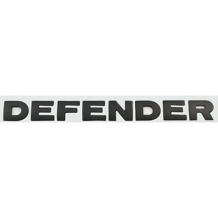 Logo Kraft Compatible With Range Land Rover Defender Letter Logo Badge Emblem Sticker Black 475x30mm CC-10453