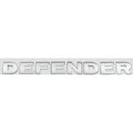 Logo Kraft Compatible With Range Land Rover Defender Letter Logo Badge Emblem Sticker Silver 475x30mm CC-10454