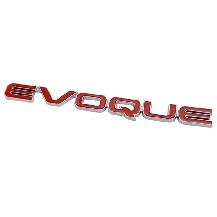 Logo Kraft Compatible With Range Land Rover Evoque Letter Logo Badge Emblem Sticker Red CC-10452