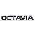Logo Kraft Compatible With Skoda Octavia Letter Logo Badge Emblem Sticker Logo Black CC-10465