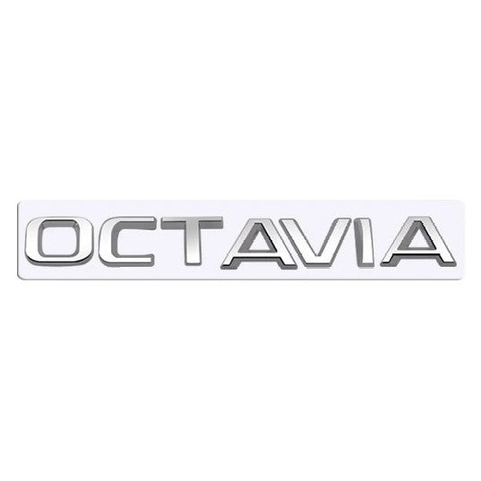 Logo Kraft Compatible With Skoda Octavia Letter Logo Badge Emblem Sticker Logo Chrome CC-10464