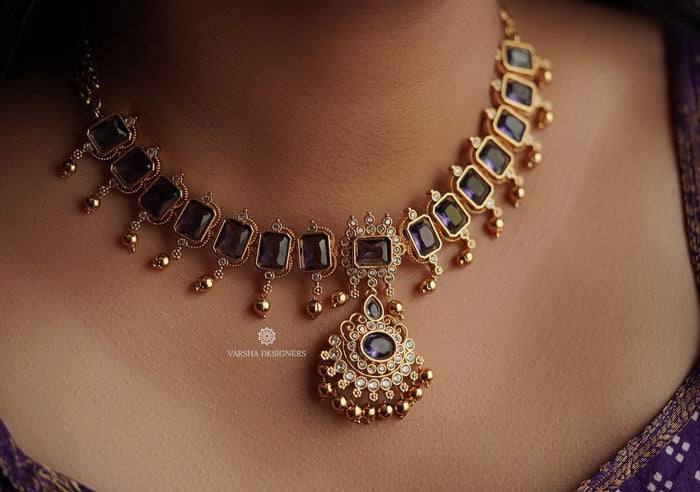 Luscious Lavender Stone Necklace