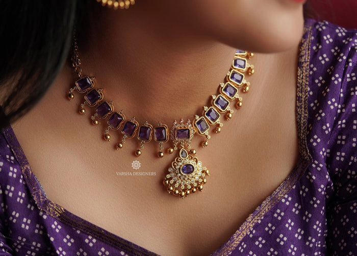 Luscious Lavender Stone Necklace