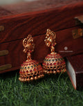 Matte Finish Light Weight Peacock Jhumkas