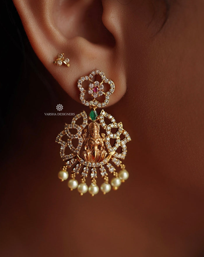 Matte Finish Stone Lakshmi Haram
