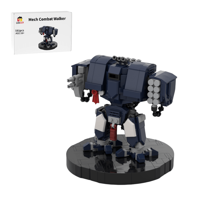 Mech Combat Walker Building Blocks - LesDiy - Navy Blue