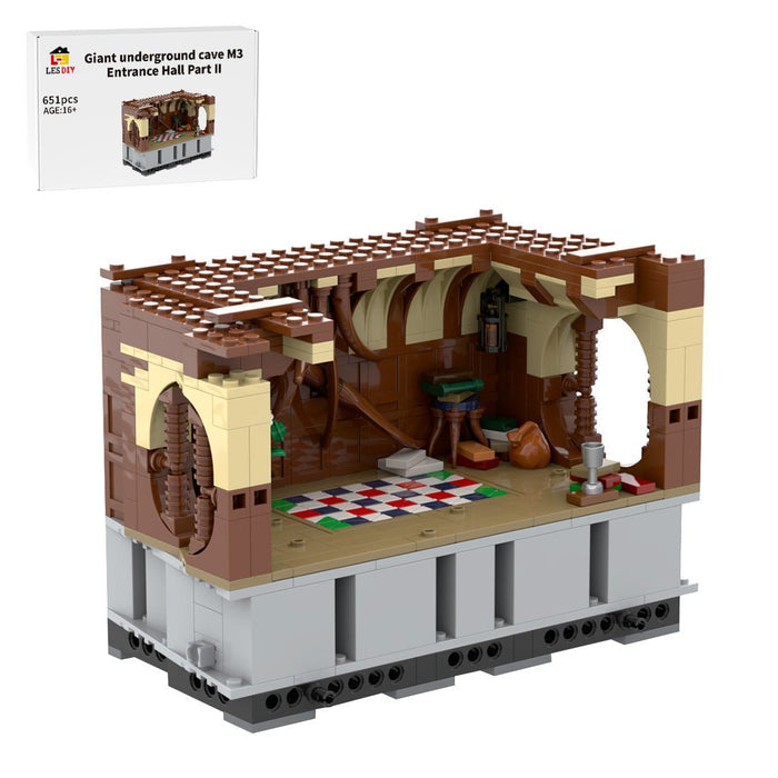 Medieval Cavern Dwelling M3 Modular Entrance Hall Building Blocks - LesDiy - Building Blocks -