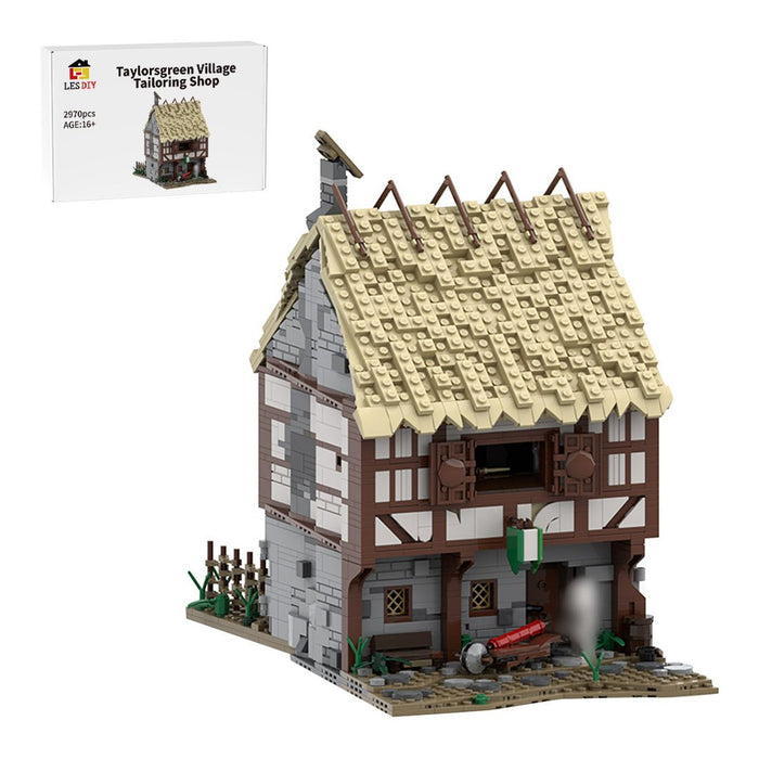 Medieval Taylorsgreen Village Tailoring Shop Building Blocks - LesDiy - Building Blocks -