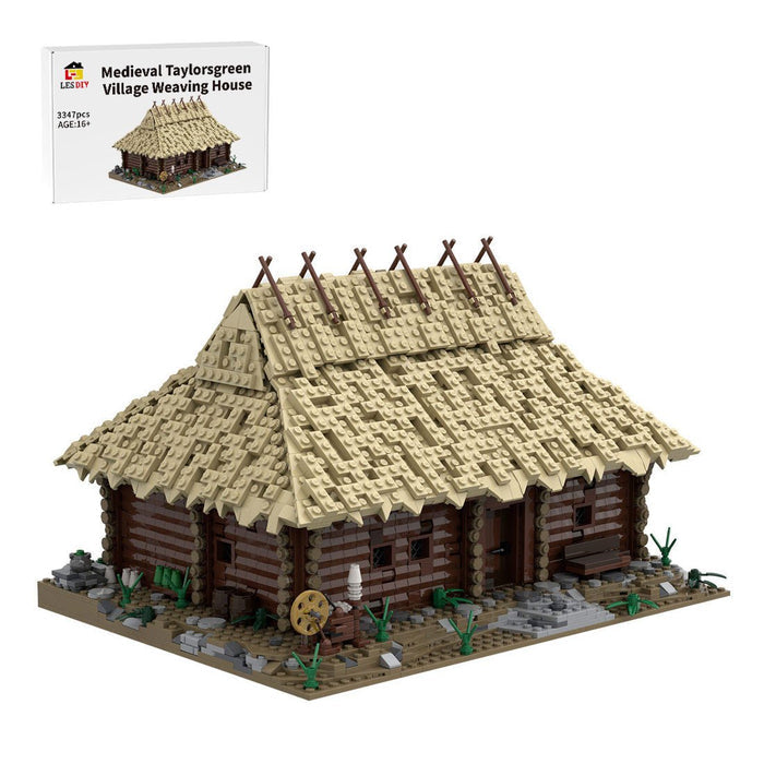 Medieval Taylorsgreen Village Weaving House Building Blocks - LesDiy - Building Blocks -
