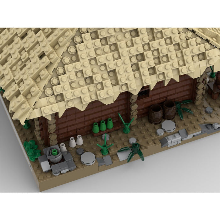 Medieval Taylorsgreen Village Weaving House Building Blocks - LesDiy - Building Blocks -