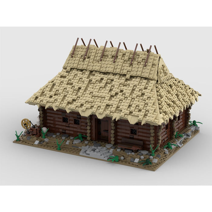 Medieval Taylorsgreen Village Weaving House Building Blocks - LesDiy - Building Blocks -