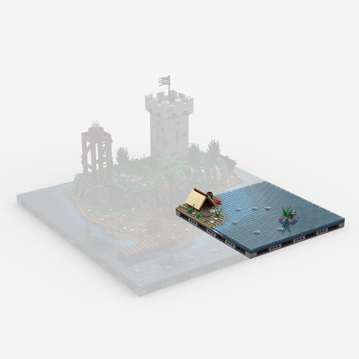 Medieval Watchtower Brick Kit, CA - 002 Coastal Modular Building Blocks - LesDiy - Building Blocks -