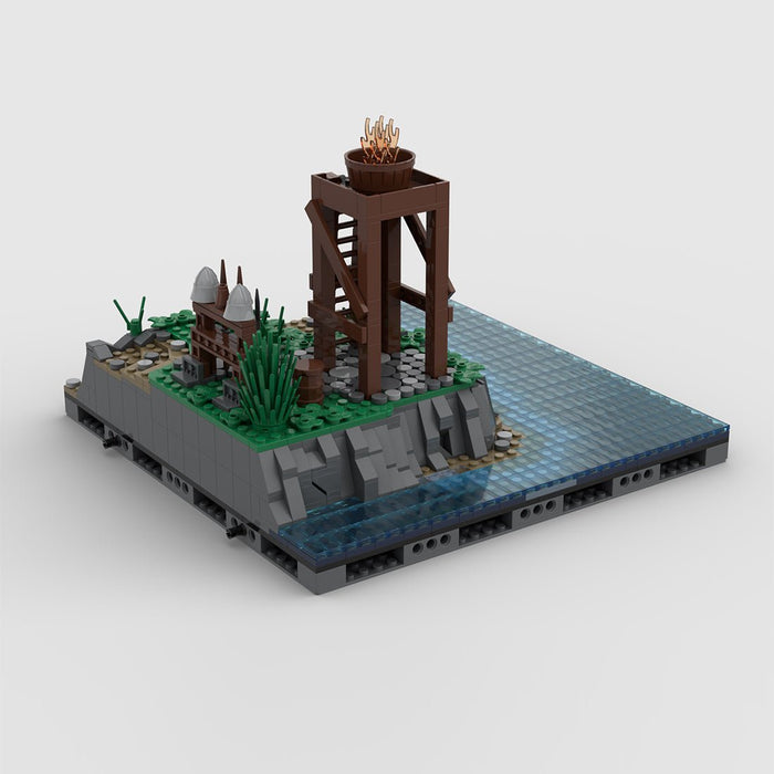 Medieval Watchtower Brick Kit, MA - 001 Signalfire Building Blocks - LesDiy - Building Blocks -