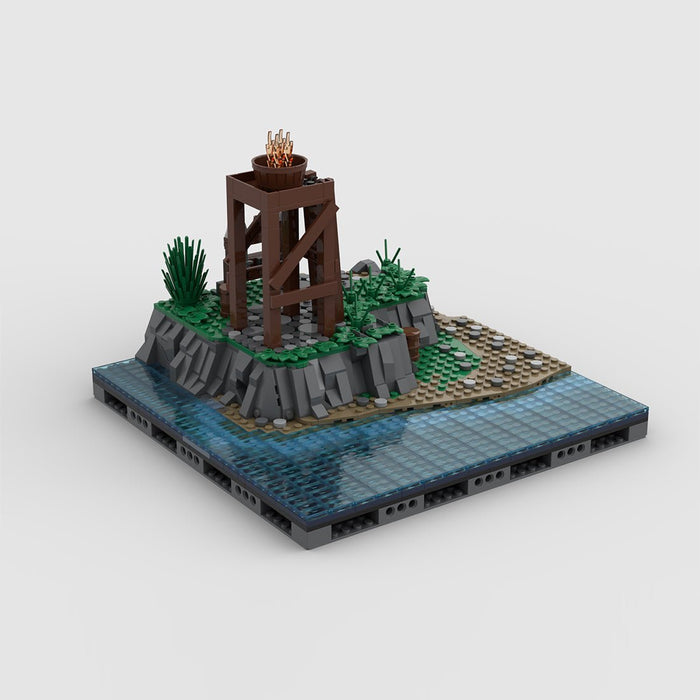 Medieval Watchtower Brick Kit, MA - 001 Signalfire Building Blocks - LesDiy - Building Blocks -