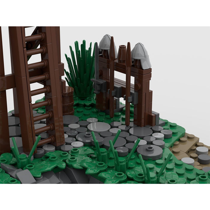 Medieval Watchtower Brick Kit, MA - 001 Signalfire Building Blocks - LesDiy - Building Blocks -