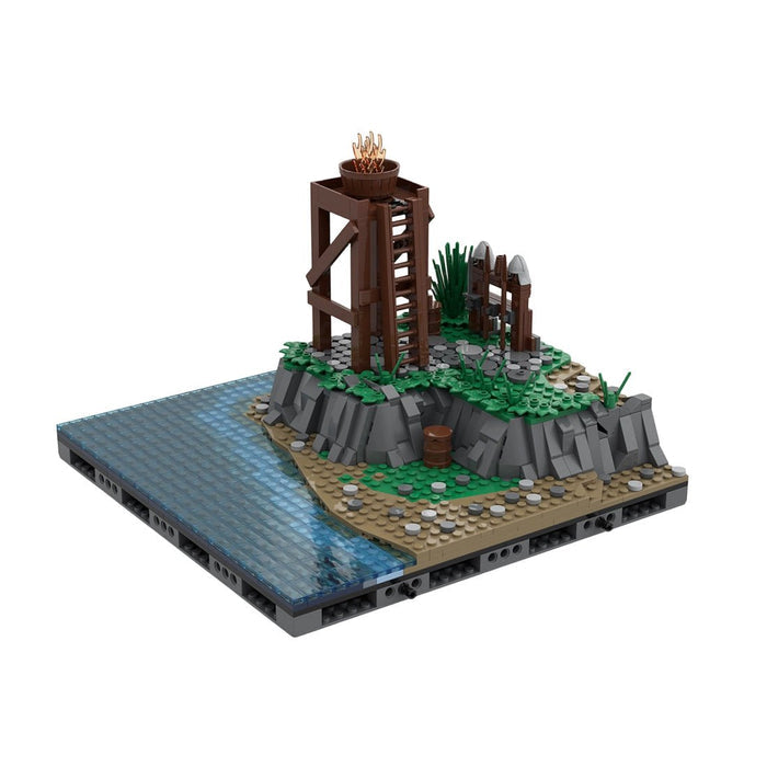 Medieval Watchtower Brick Kit, MA - 001 Signalfire Building Blocks - LesDiy - Building Blocks -