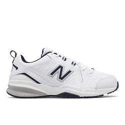 White athletic shoe with New Balance logo on a white background