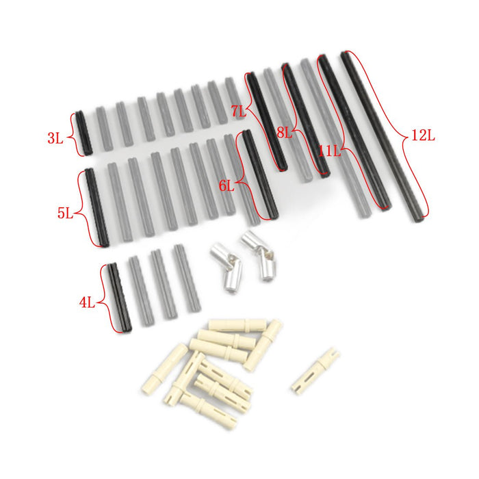 Metal Universal Joint + Carbon Fiber Cross Axle Set - LesDiy -