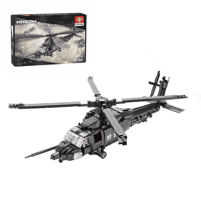 MH60M Black Hawk Military Copter Building Blocks - LesDiy - Building Blocks -