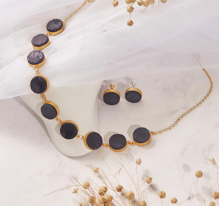 Midnight Black Necklace Set