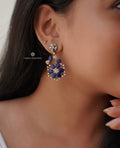 Midnight Blue Party Wear Earrings