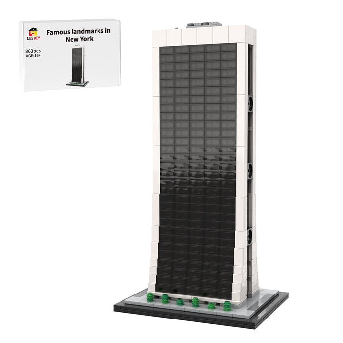 MOC- 174824 9 West 57th Street - 1/800 Scale Building Blocks