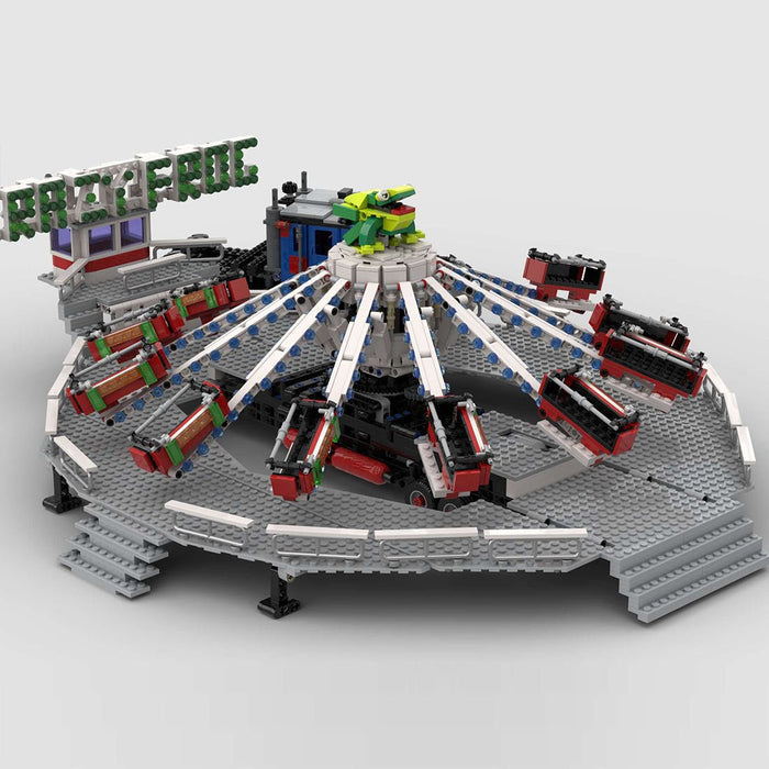 MOC - 214893 Fairground Crazy Frogs / Jump 'n' Smile Building Blocks - LesDiy -