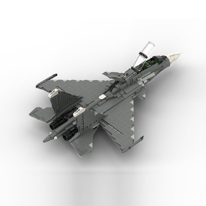 MOC - 101051 1/35 Scale Sukhoi SU - 30 SM Building Blocks - LesDiy - building blocks - Gray