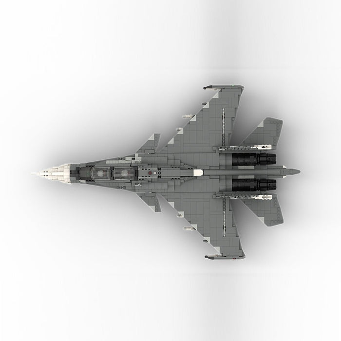 MOC - 101051 1/35 Scale Sukhoi SU - 30 SM Building Blocks - LesDiy - building blocks - Gray