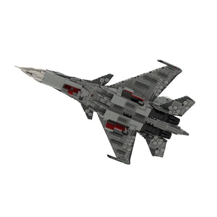 MOC - 101051 1/35 Scale Sukhoi SU - 30 SM Building Blocks - LesDiy - building blocks - Gray