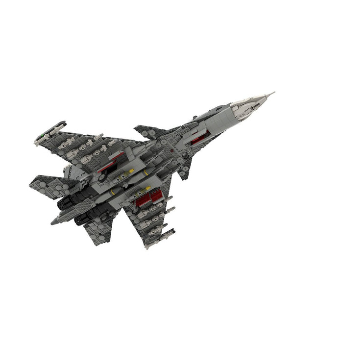 MOC - 101051 1/35 Scale Sukhoi SU - 30 SM Building Blocks - LesDiy - building blocks - Gray