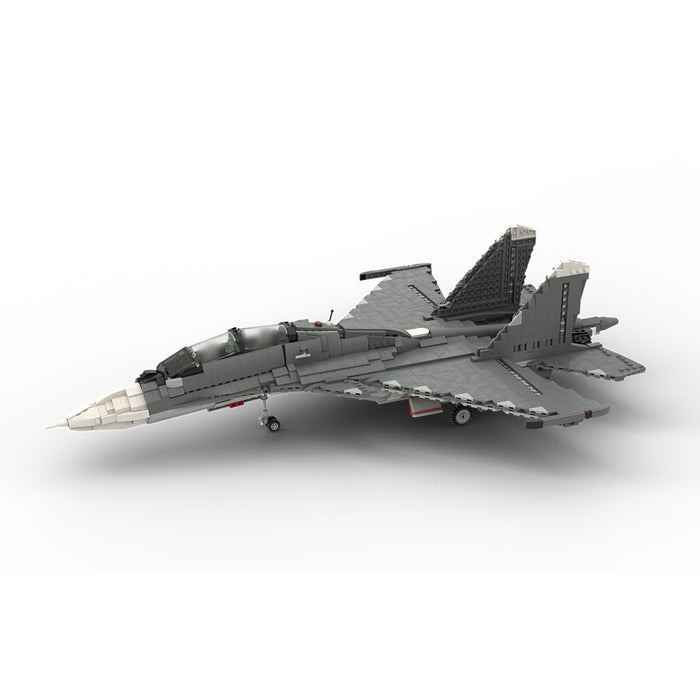 MOC - 101051 1/35 Scale Sukhoi SU - 30 SM Building Blocks - LesDiy - building blocks - Gray