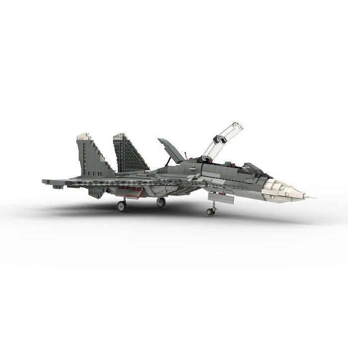 MOC - 101051 1/35 Scale Sukhoi SU - 30 SM Building Blocks - LesDiy - building blocks - Blue