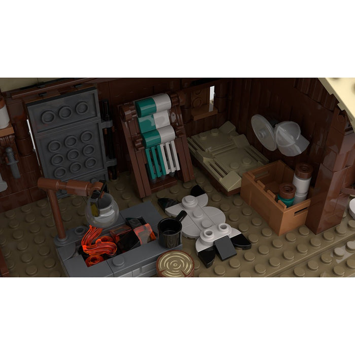 MOC - 102557 Viking Longhouse Medieval Building Blocks - LesDiy -