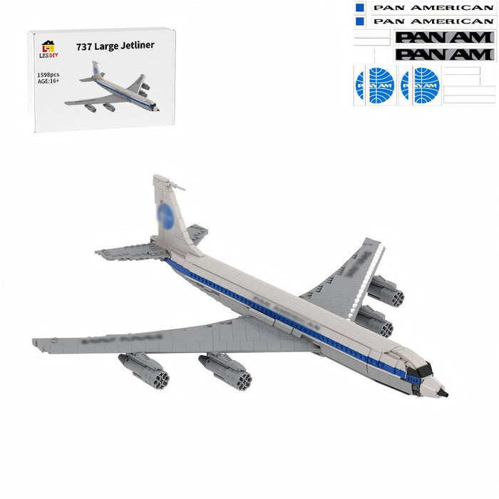 MOC - 103406 Boeing 707 - Pan Am Building Blocks - LesDiy - Building Blocks -