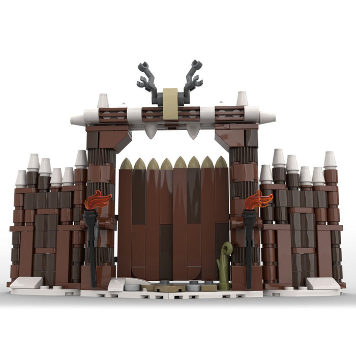 MOC - 103656 Winter Viking Village Gate Building Blocks - LesDiy - Building Blocks -
