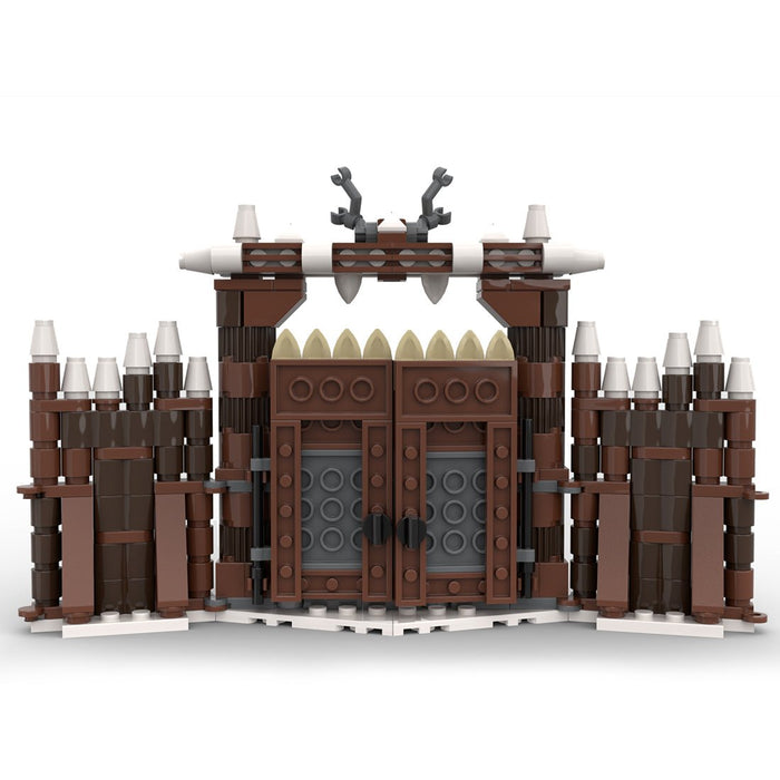 MOC - 103656 Winter Viking Village Gate Building Blocks - LesDiy - Building Blocks -