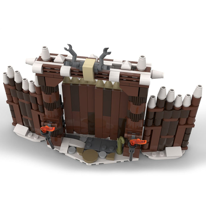 MOC - 103656 Winter Viking Village Gate Building Blocks - LesDiy - Building Blocks -