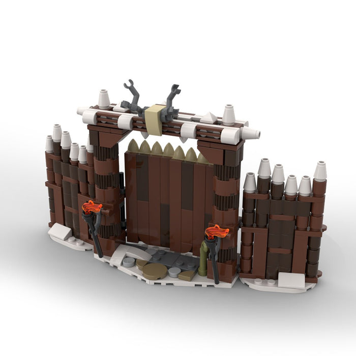 MOC - 103656 Winter Viking Village Gate Building Blocks - LesDiy - Building Blocks -