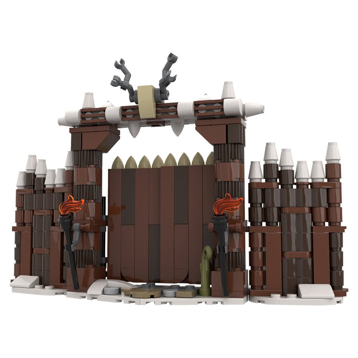 MOC - 103656 Winter Viking Village Gate Building Blocks - LesDiy - Building Blocks -
