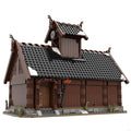 MOC - 104429 The Viking God House Medieval Building Blocks - LesDiy -
